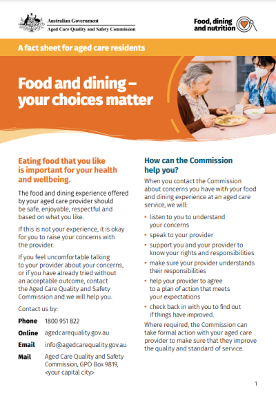 Food and Dining Your Choice Matters